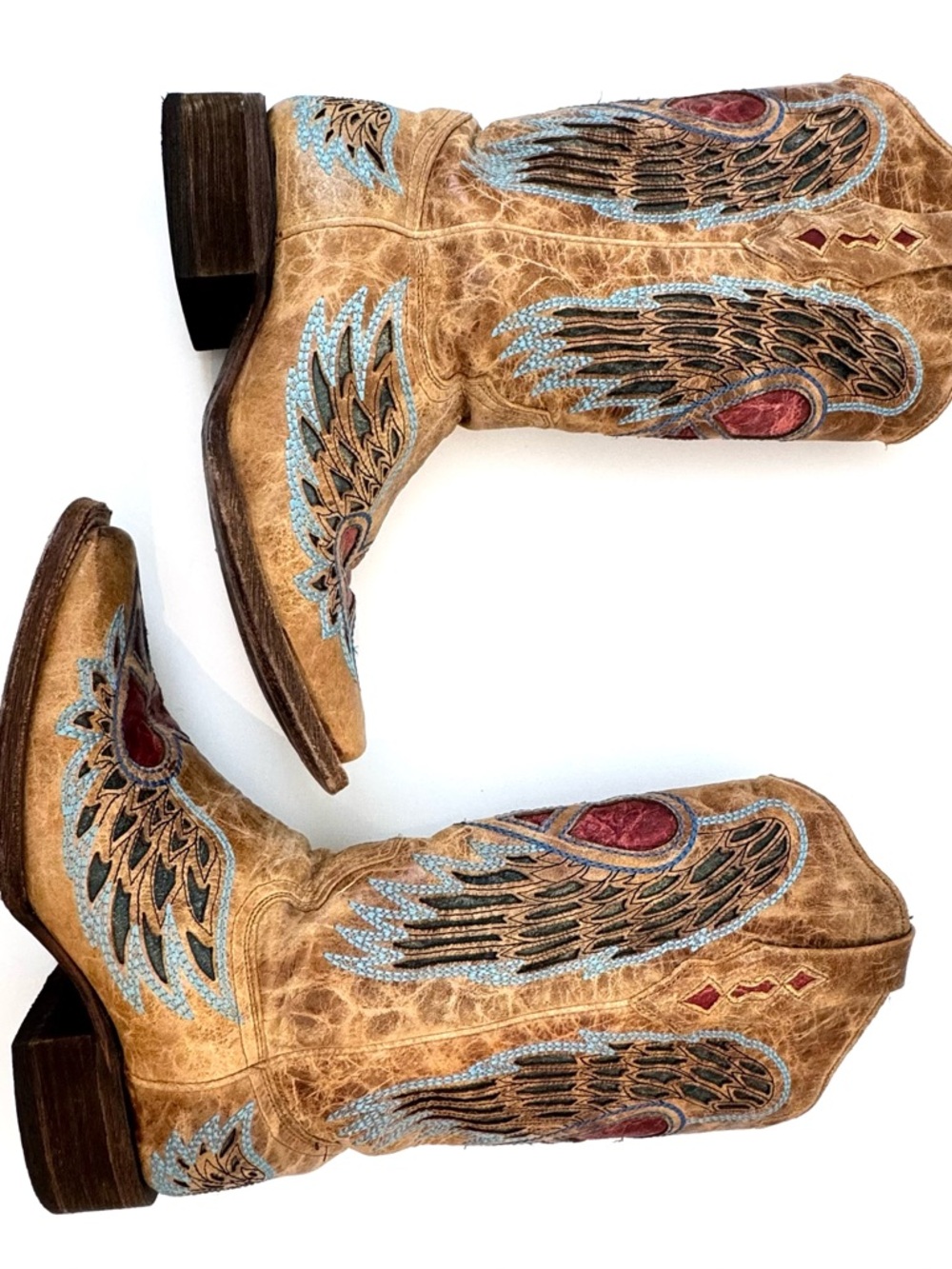 Corral Hearts & Wings Western Boots - Picture 3 of 7